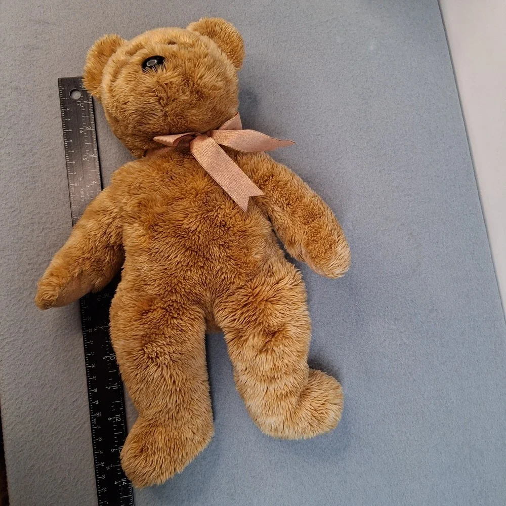 Ty Beanie Buddies Fuzz the Bear 2001 Brown Plush Stuffed Animal Toy 9636